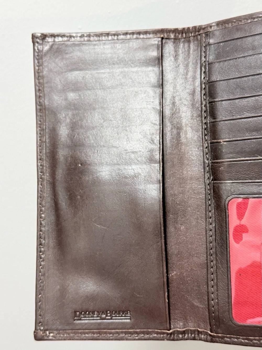 Dooney & Bourke Brown Lizard-Embossed Leather Wallet